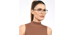 Black Aviator Full Rim Unisex Eyeglasses by Vincent Chase Online-201321