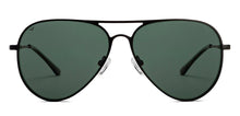 Load image into Gallery viewer, Black Aviator Full Rim Unisex Sunglasses by Vincent Chase Polarized-212593