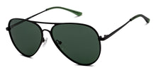 Load image into Gallery viewer, Black Aviator Full Rim Unisex Sunglasses by Vincent Chase Polarized-212593