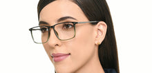 Load image into Gallery viewer, Black Rectangle Full Rim Unisex Eyeglasses by Lenskart Air-225781
