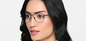 Black Aviator Full Rim Men Eyeglasses by Lenskart STUDIO-218090