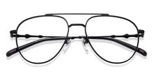 Load image into Gallery viewer, Black Aviator Full Rim Men Eyeglasses by Lenskart STUDIO-218090