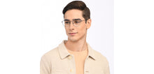 Load image into Gallery viewer, Grey Geometric Full Rim Unisex Eyeglasses by Vincent Chase Online-208191