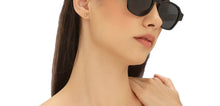 Load image into Gallery viewer, Black Hexagonal Full Rim Unisex Sunglasses by John Jacobs-216872