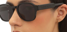 Load image into Gallery viewer, Black Hexagonal Full Rim Unisex Sunglasses by John Jacobs-216872