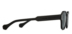 Black Hexagonal Full Rim Unisex Sunglasses by John Jacobs-216872