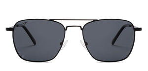Black Rectangle/ Square Full Rim Unisex Sunglasses by Vincent Chase Polarized-211276