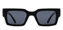 Load image into Gallery viewer, Black Rectangle Full Rim Unisex Sunglasses by Vincent Chase Online-216677