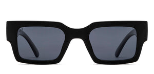 Black Rectangle Full Rim Unisex Sunglasses by Vincent Chase Online-216677