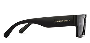 Black Rectangle Full Rim Unisex Sunglasses by Vincent Chase Online-216677