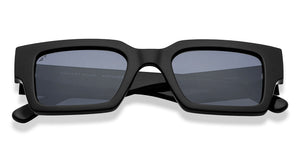 Black Rectangle Full Rim Unisex Sunglasses by Vincent Chase Online-216677