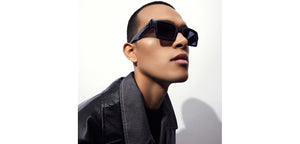Black Rectangle Full Rim Unisex Sunglasses by Vincent Chase Online-216677