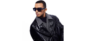 Black Rectangle Full Rim Unisex Sunglasses by Vincent Chase Online-216677