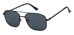 Black Rectangle/ Square Full Rim Unisex Sunglasses by Vincent Chase Polarized-217637