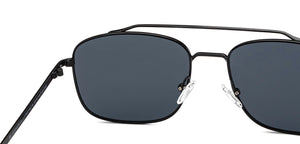 Black Rectangle/ Square Full Rim Unisex Sunglasses by Vincent Chase Polarized-217637