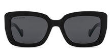 Load image into Gallery viewer, Black Rectangle Full Rim Unisex Sunglasses by John Jacobs-216886