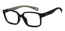 Load image into Gallery viewer, Black Rectangle Full Rim Kids Eyeglasses by Hooper-210495