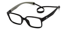 Load image into Gallery viewer, Black Rectangle Full Rim Kids Eyeglasses by Hooper-210495
