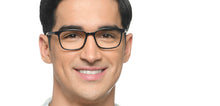 Load image into Gallery viewer, Black Rectangle Full Rim Unisex Eyeglasses by Lenskart Air-215892