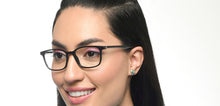 Load image into Gallery viewer, Black Rectangle Full Rim Unisex Eyeglasses by Lenskart Air-215892