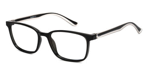 Black Rectangle Full Rim Unisex Eyeglasses by Lenskart Air-215892