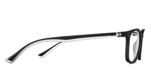 Black Rectangle Full Rim Unisex Eyeglasses by Lenskart Air-215892