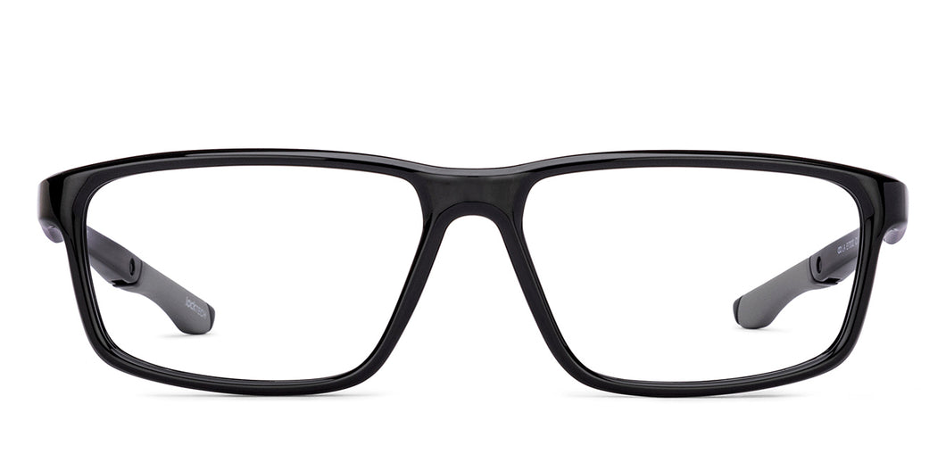 Black Rectangle Full Rim Unisex Eyeglasses by Lenskart Air-217462