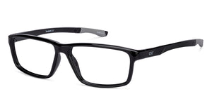 Black Rectangle Full Rim Unisex Eyeglasses by Lenskart Air-217462