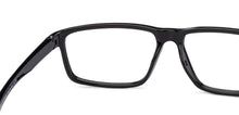 Load image into Gallery viewer, Black Rectangle Full Rim Unisex Eyeglasses by Lenskart Air-217462