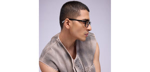 Black Rectangle Full Rim Unisex Eyeglasses by Lenskart Air-217462