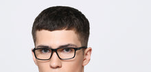 Load image into Gallery viewer, Black Rectangle Full Rim Unisex Eyeglasses by Lenskart Air-217462