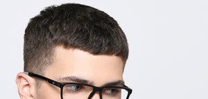 Black Rectangle Full Rim Unisex Eyeglasses by Lenskart Air-217462