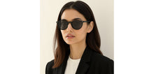Load image into Gallery viewer, Black Round Full Rim Unisex Sunglasses by John Jacobs-220522