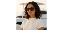 Load image into Gallery viewer, Black Round Full Rim Unisex Sunglasses by John Jacobs-220522