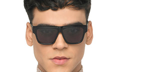 Black Square Full Rim Unisex Sunglasses by John Jacobs-217133