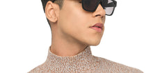 Load image into Gallery viewer, Black Square Full Rim Unisex Sunglasses by John Jacobs-217133