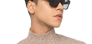 Black Square Full Rim Unisex Sunglasses by John Jacobs-217133