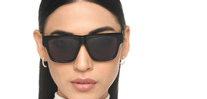 Black Square Full Rim Unisex Sunglasses by John Jacobs-217133