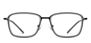 Black Square Full Rim Unisex Eyeglasses by Lenskart Air Online-213366