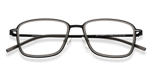 Black Square Full Rim Unisex Eyeglasses by Lenskart Air Online-213366