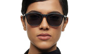 Load image into Gallery viewer, Black Rectangle/ Square Full Rim Unisex Sunglasses by Lenskart STUDIO-213177