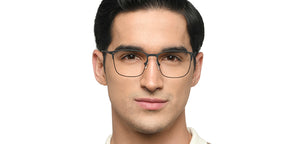 Black Square Full Rim Unisex Eyeglasses by Vincent Chase-212873
