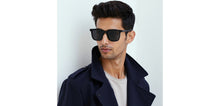 Load image into Gallery viewer, Black Wayfarer Full Rim Unisex Sunglasses by John Jacobs-220524