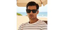 Load image into Gallery viewer, Black Wayfarer Full Rim Unisex Sunglasses by John Jacobs-220524