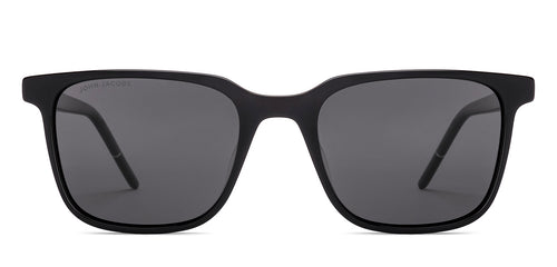 Black Wayfarer Full Rim Unisex Sunglasses by John Jacobs-220524