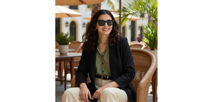 Black Square Full Rim Unisex Sunglasses by John Jacobs-220528