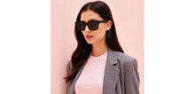 Load image into Gallery viewer, Black Square Full Rim Unisex Sunglasses by John Jacobs-220528