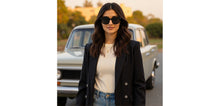 Load image into Gallery viewer, Black Square Full Rim Unisex Sunglasses by John Jacobs-220528