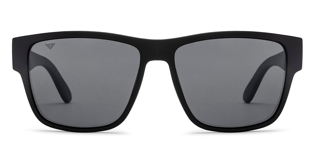 Black Wayfarer Full Rim Unisex Sunglasses by Vincent Chase Online-212616