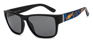 Black Wayfarer Full Rim Unisex Sunglasses by Vincent Chase Online-212616